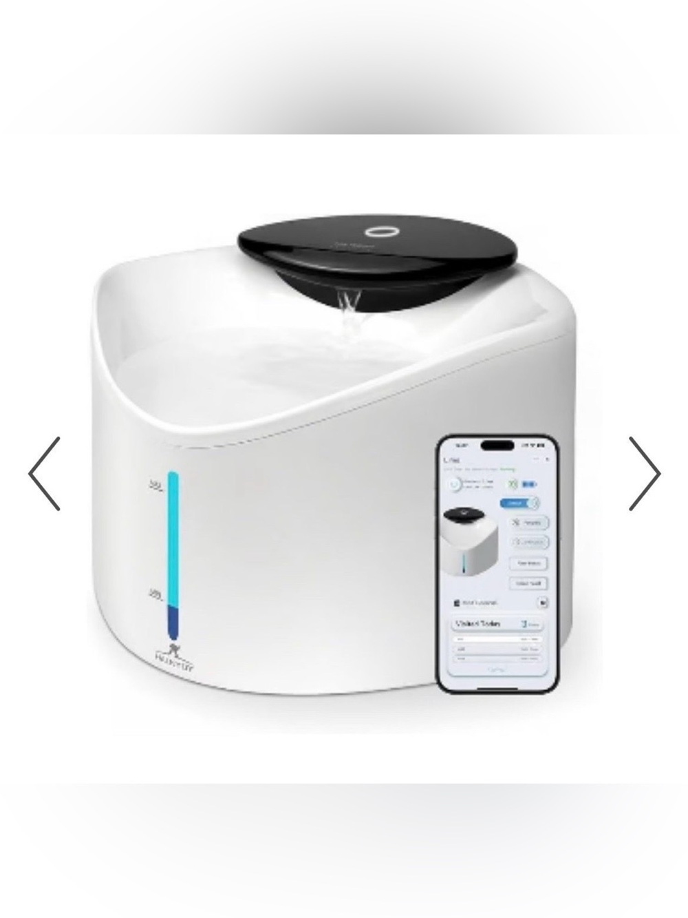 Wireless Pet Water Fountain, BPA-Free Ensure Safety, 2.5L/84oz App operated